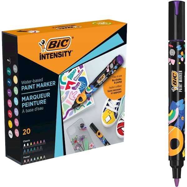 Markery akrylowe Intensity Classic + Pastel 20-kol