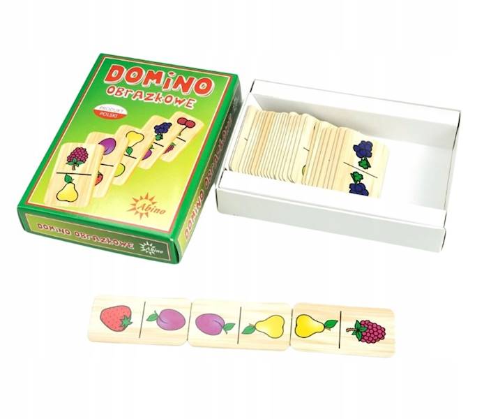 DOMINO OBRAZKOWE OWOCE 2182