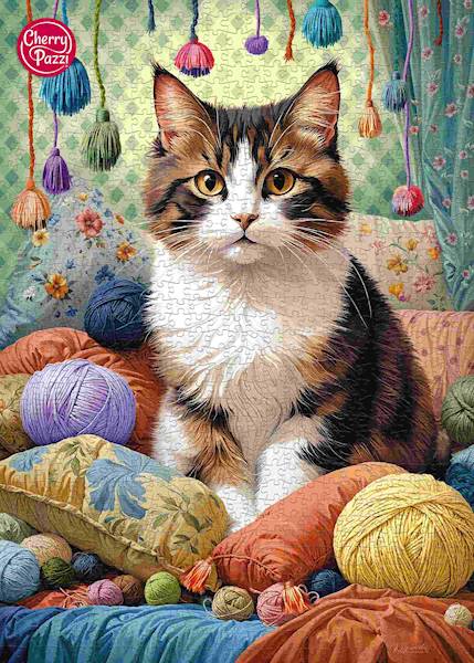 Puzzle 1000 CherryPazzi Knitty Cat 31131