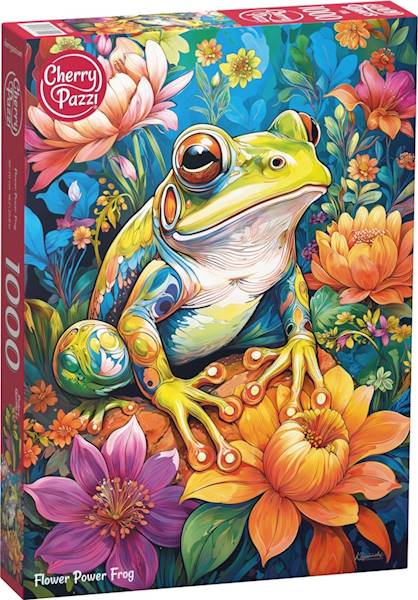 Puzzle 1000 CherryPazzi Flower Power Frog 31100
