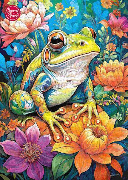 Puzzle 1000 CherryPazzi Flower Power Frog 31100