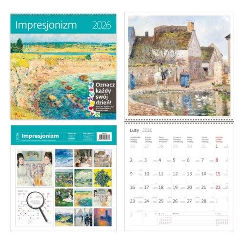 KALENDARZ 2026 30X30 IMPRESJONIZM 4662