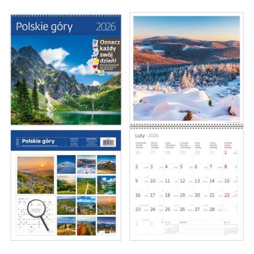 KALENDARZ 2026 30X30 POLSKIE GÓRY 4693