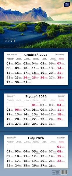 KALENDARZ TRÓJDZIELNY 82,5X34CM WIDOKI 26