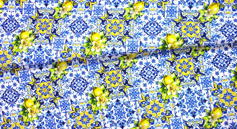 MARKIZOWY cytryny na mozaice