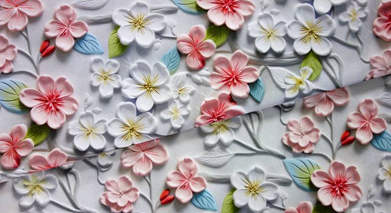 MARKIZOWY drobne kwiaty 3D