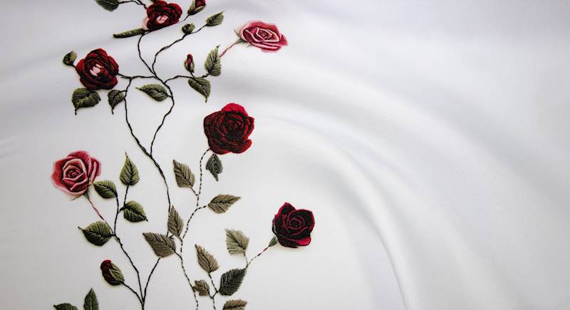 OBRUSOWE delikatne kwiaty