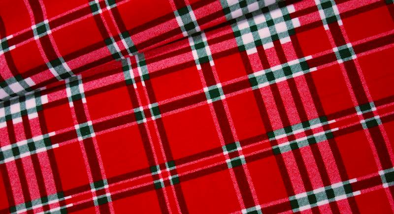 FLANELA krata czerwona