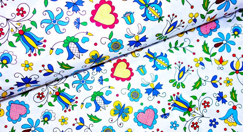 Wzór kaszubski białe tło