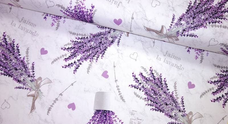 Tkanina obrusowa lawenda