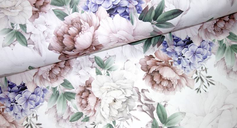 Tkanina obrusowa peonie