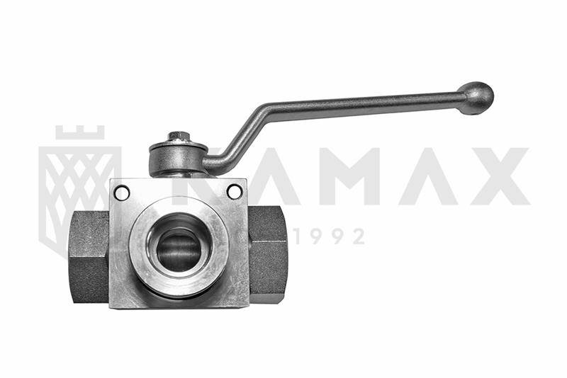 Zawór hydrauliczny kulowy 3-drogowy 1/2” BSP