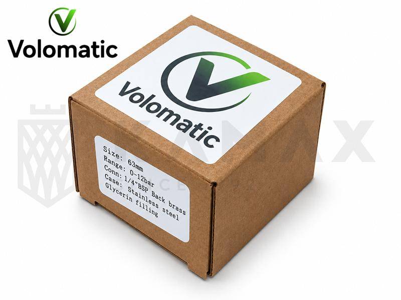 Manometr T63 0-400bar przył. tylne G1/4" VOLOMATIC