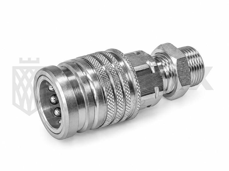 Gniazdo szybkozłącza ISO-A PUSH-PULL M16x1,5 LONG 