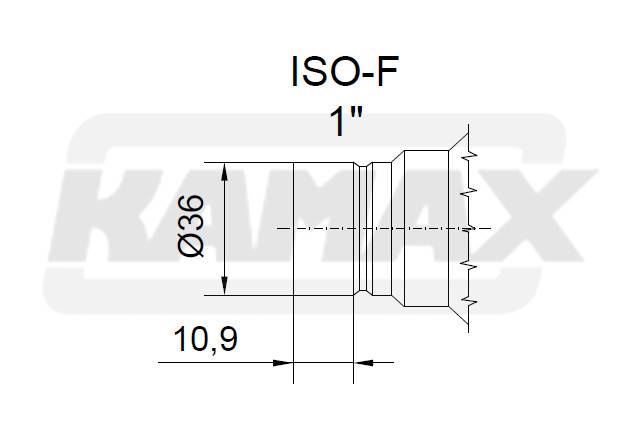 Wtyczka szybkozłącza ISO-F Suchoodcin G1” -DN1"