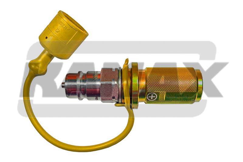Zestaw znakujący wtyk ISO-A 1/2" BSP GW żółty