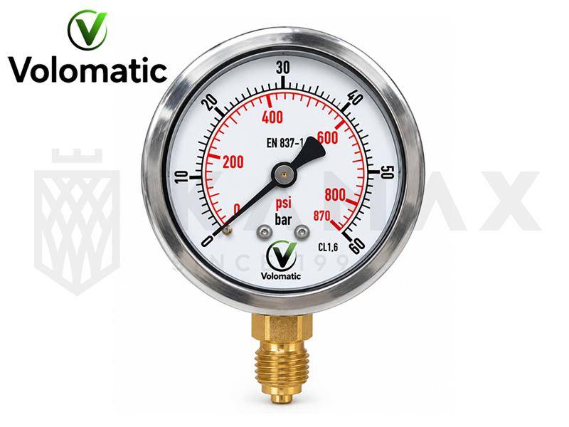 Manometr D63 0-6bar przył. dolne G1/4" VOLOMATIC