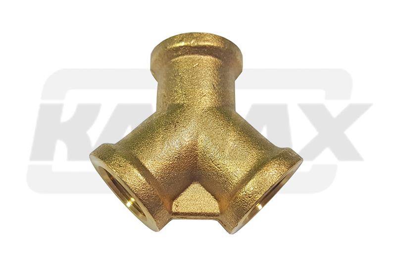 Dwójnik pneumatyczny 3x3/8" BSP MOSIĄDZ