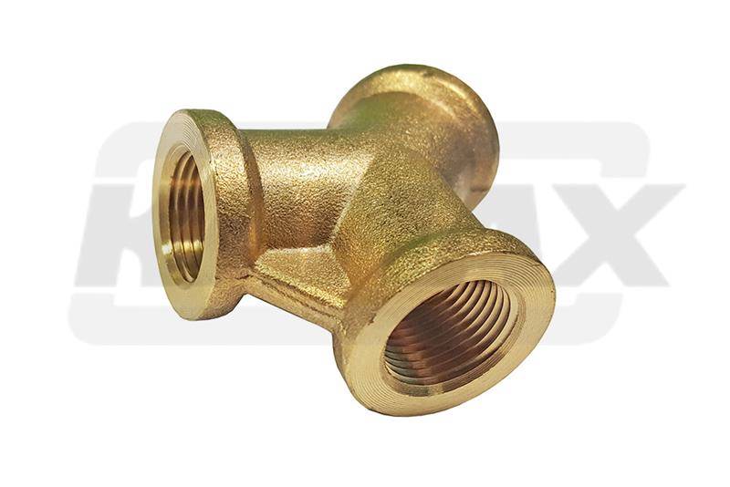 Dwójnik pneumatyczny 3x3/8" BSP MOSIĄDZ