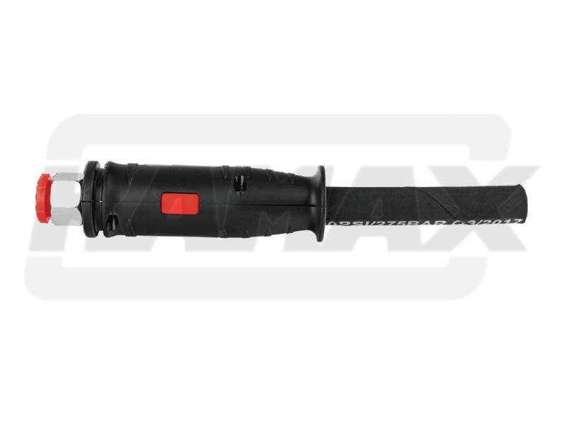 Rączka składana na wąż hydr. 3/8" i 1/2" NIEBIESKA