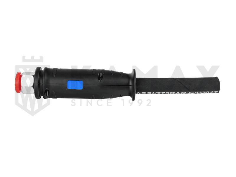 Rączka składana na wąż hydr. 3/8" i 1/2" NIEBIESKA