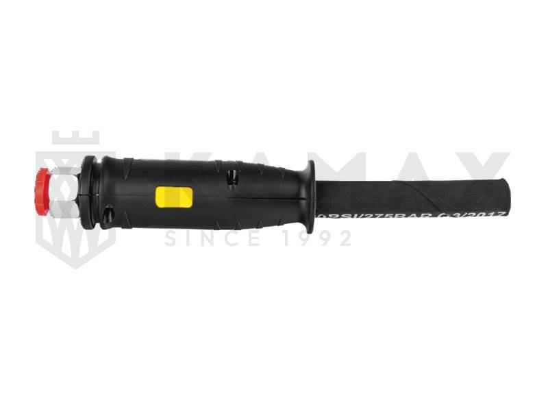 Rączka składana na wąż hydr. 3/8" i 1/2" ŻÓŁTA