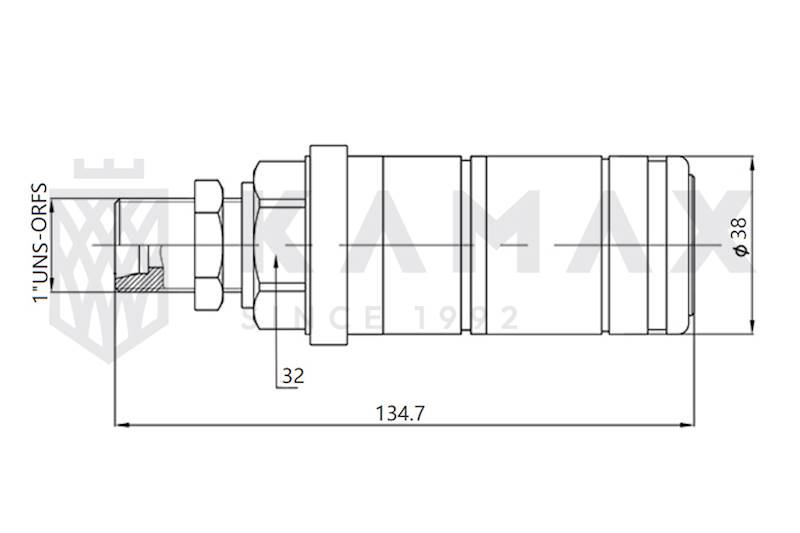 Gniazdo ZRYWALNE 3CFPV (CASE) 1" AORFS
