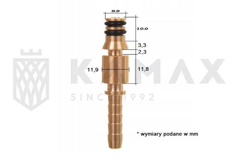 Końcówka KARCHER do zakucia - wtyk DN6 PARKSIDE