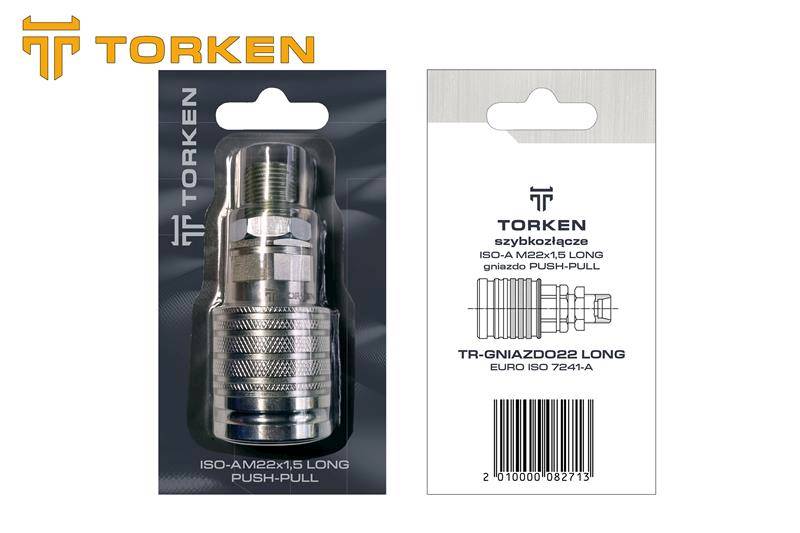 Gniazdo TORKEN ISO-A PUSH-PULL M22x1,5 LONG