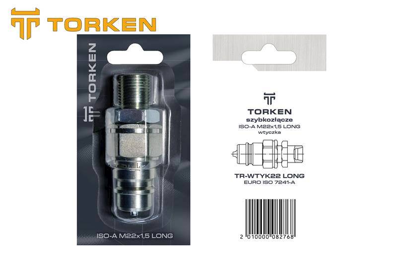 Wtyczka TORKEN ISO-A M22x1,5 LONG