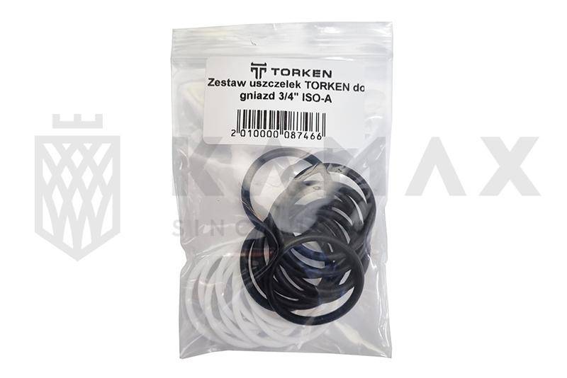 Zestaw uszczelek TORKEN do gniazd 3/4" ISO-A