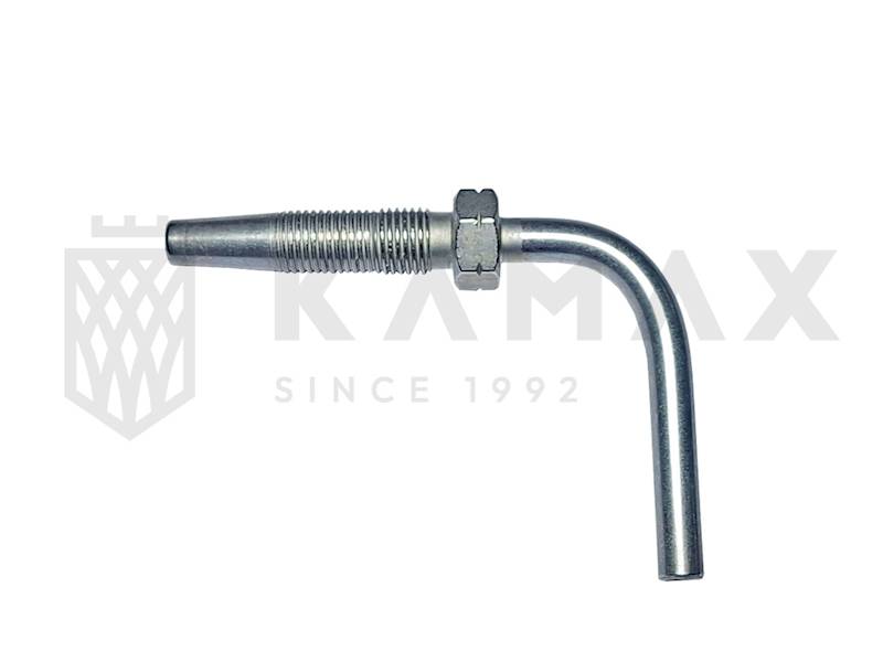 Końcówka kąt 90 zakuwki DN6 d6 HP Centr. smar.