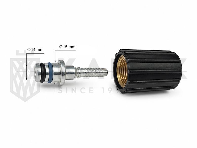Końcówka KARCHER M22x1,5 DN6 14-15mm. DŁ NAKRĘTKA