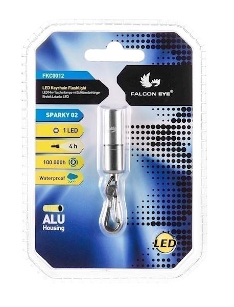 Latarka brelok Falcon Eye SPARKY02 bater szara