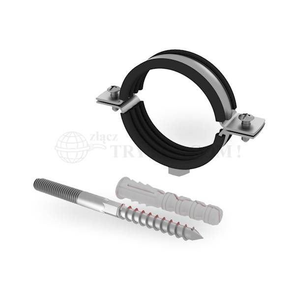 Obejma mocująca z gum.OSZG38 3/8'' - 15-19mm stal