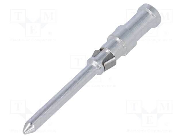 Styk męskie stop miedzi srebrzony 1mm2 10A AWG18