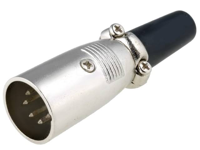 XLR-7W Wtyk mikrofonowy XLR męski na przewód 7pin