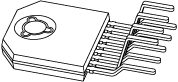TDA8357J Full bridge vertical deflection output ci