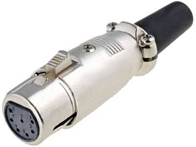 XLR-7G Wtyk mikrofonowy XLR żeński na przewód 7pin