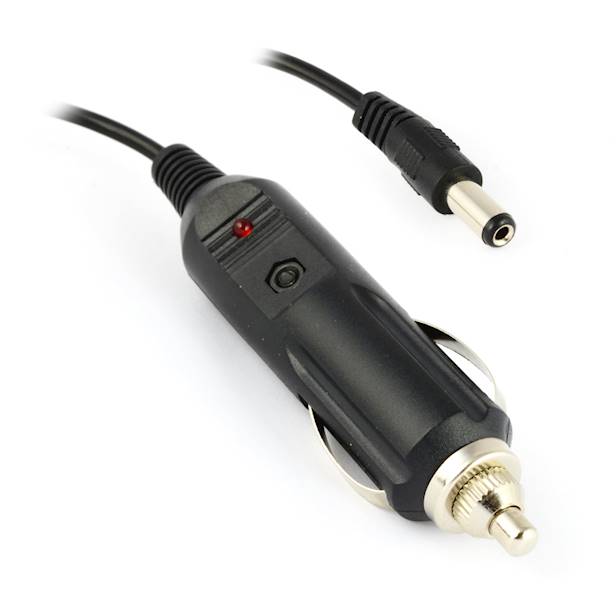 Kabel z wtyczką samochodową DC 5,5/2,1