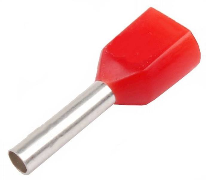 Tulejka izolowana podwójna; 1,0mm2; 8mm