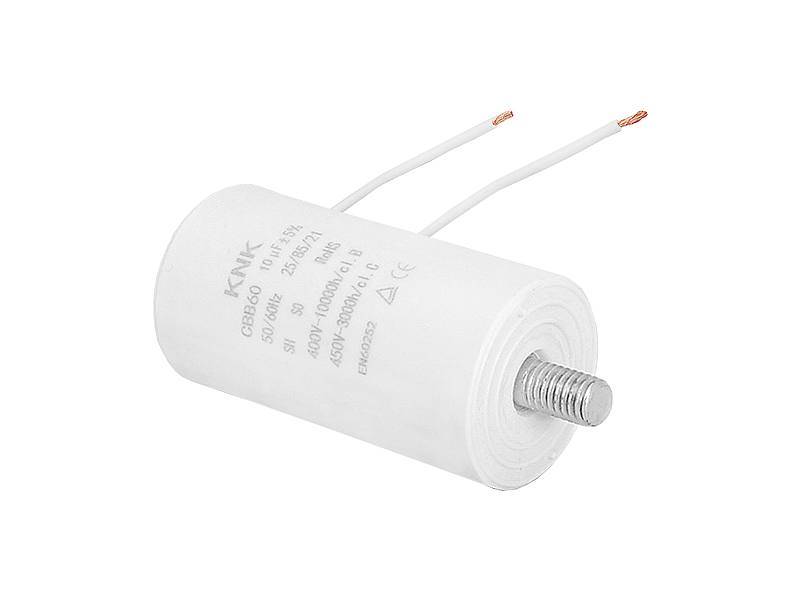  10uF 450V Kondensator do silników przewody 34x64