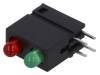 LED w obudowie 3mm 2x czerwony / zielony
