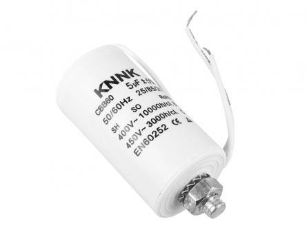   5uF 450V Kondensator do silników przewody 35x61