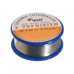 Cyna 1,00mm 100g, Tinol Sn-60% Pb-40%, Cynel
