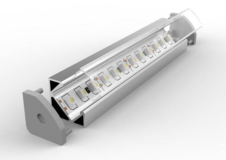 Z03-1 Profil led czarny lakierowany 1m