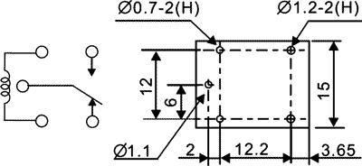 Przekaźnik 24Vdc LEG-24 10A SPDT