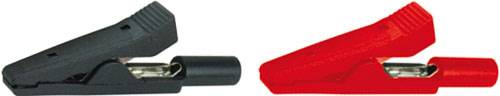 Krokodylek gniazdo 2mm 10A 60VDC czarny lub czerwo