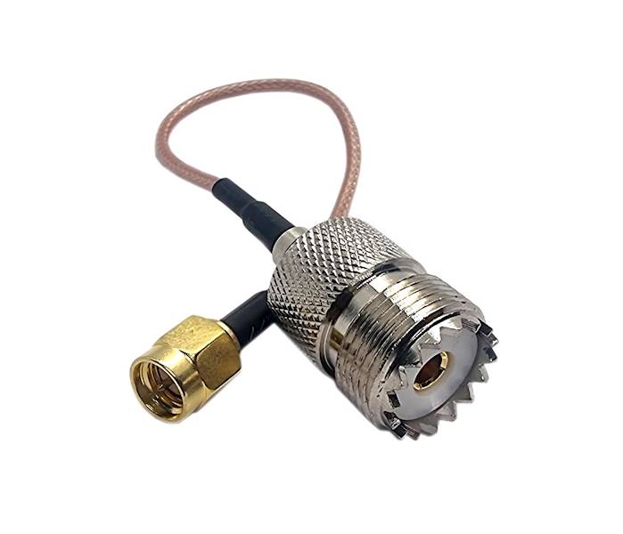 Adapter SMA wt/gn UHF 15cm
