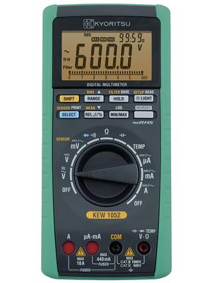 KEW1052 Multimetr TRMS-1kHz,MEM,USB